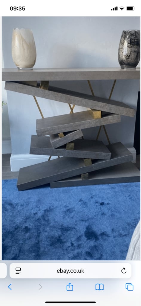 Modern Designer Console Table – Geometric Style
