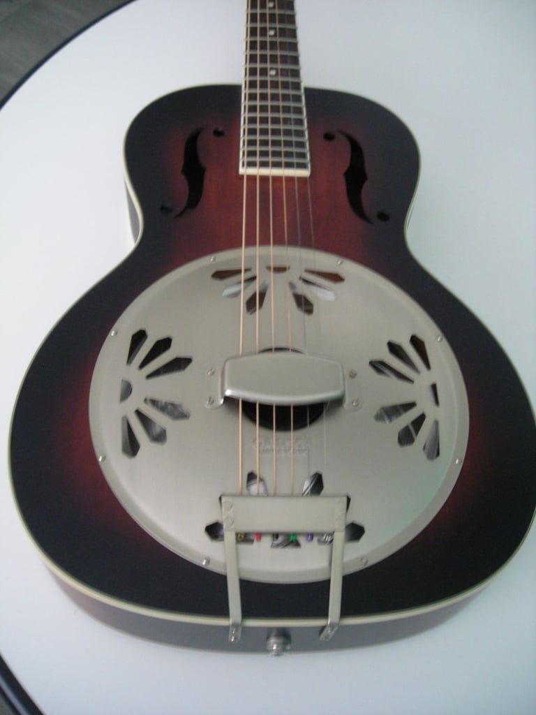 image for GRETSCH ALLIGATOR BISCUIT RESONATOR GUITAR-ELECTRIC