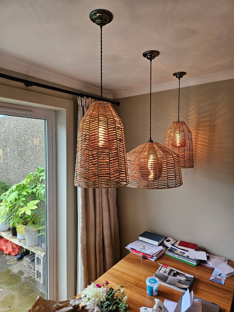pendant light set wall ceiling dining 