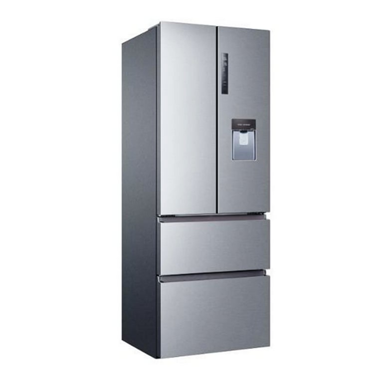 HAIER SLIM 70 CM WIDE AMERICAN FRIDGE FREEZER WITH DRAWER- BRAND NEW- Platinum Inox