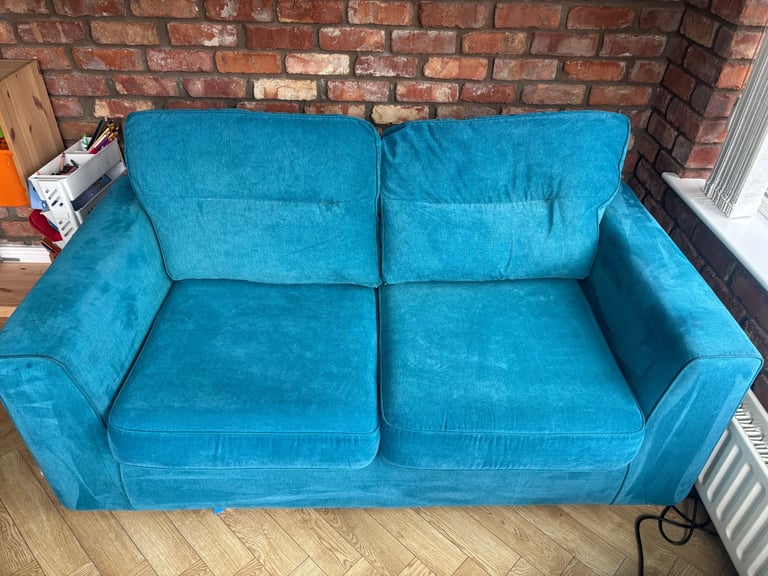 DFS Teal Double Sofabed