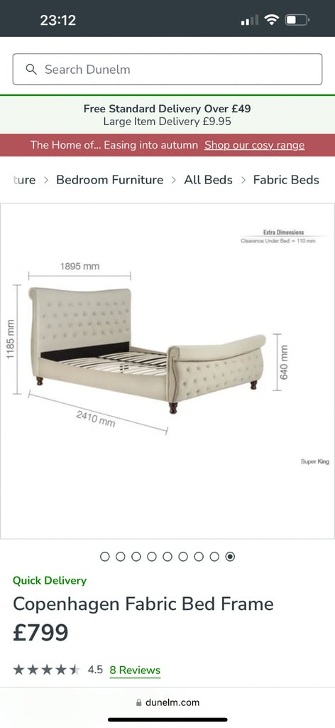 Super King Bed Frame and Luxury Mattress 