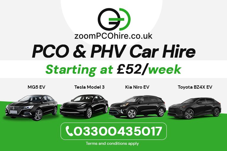 Starting From £52/w PCO Car Hire Rent to Buy Vehicles MG5, KIA