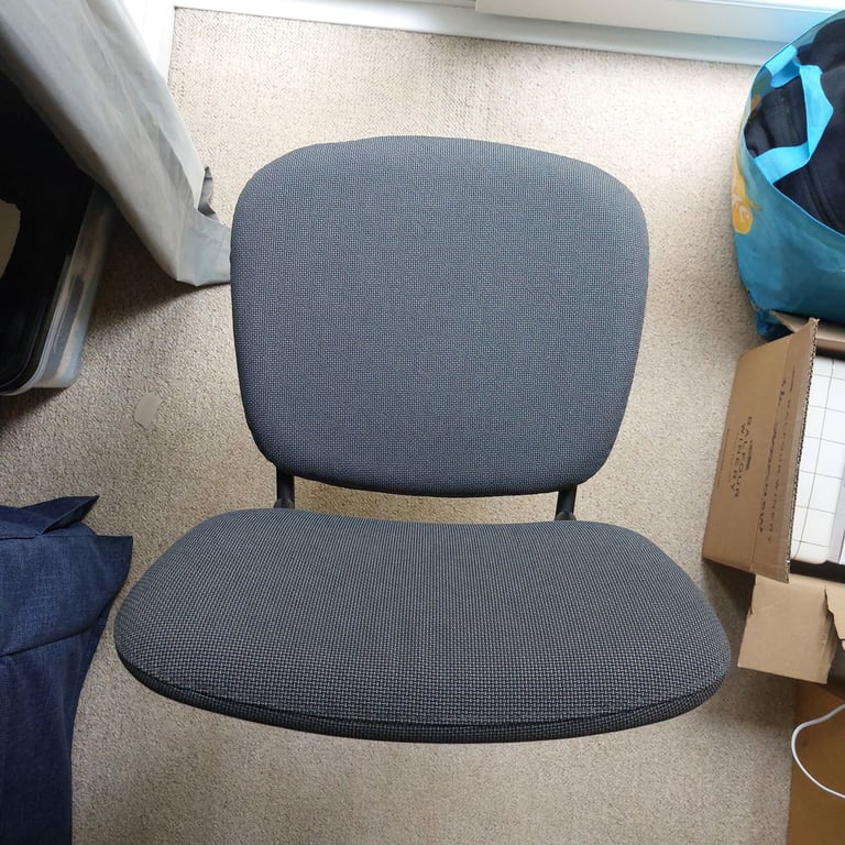 2 IKEA grey chairs 