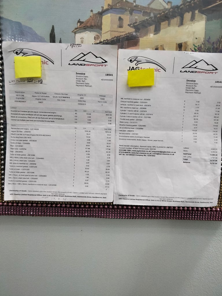  SWAP CAT N Jaguar, XJ, Saloon, 2015, Other, 2993 (cc), 4 doors NEW ENGINE £26.880