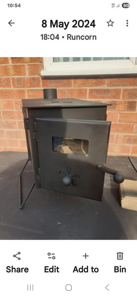Camping log burner 