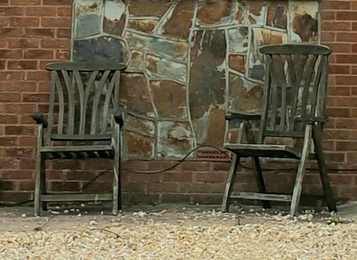image for Two Quality Wooden Folding Garden Chairs