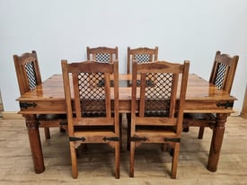 Dining Table 6 Chairs Modern Indian Hardwood Dining Table Six Chairs Wooden Used Furniture