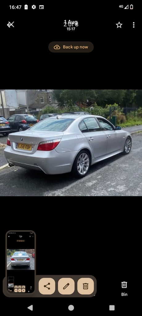 BMW, 5 SERIES, Saloon, 2008, Semi-Auto, 1995 (cc), 4 doors