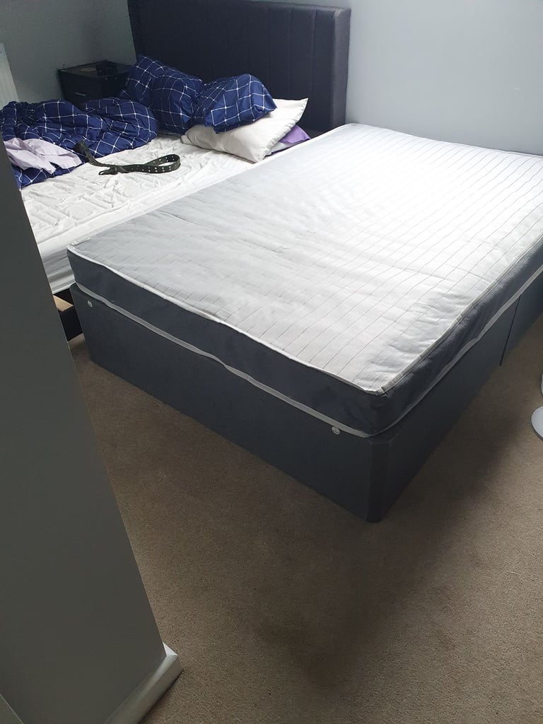 Double bed with mattress 
