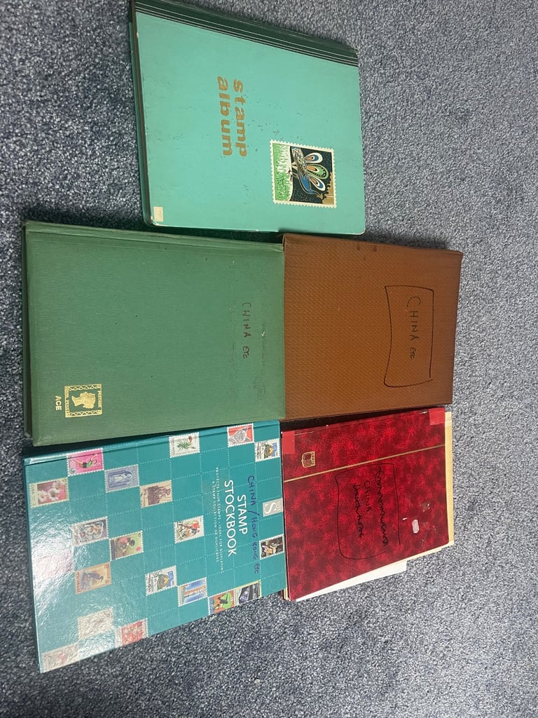 Large CHINA stamp collection , 5 Albums 