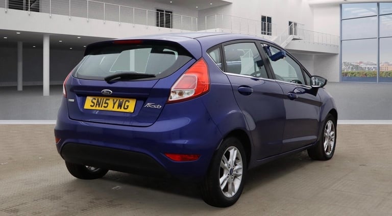 2015 FORD FIESTA 1.0 ECOBOOST ZETEC 5 DOOR BLUE HPI CLEAR NATIONWIDE DELIVERY