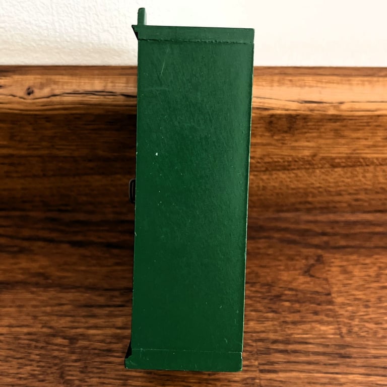 Vintage 1987 Sylvanian families Calico Critters green wardrobe. NB white marks on photo only.
