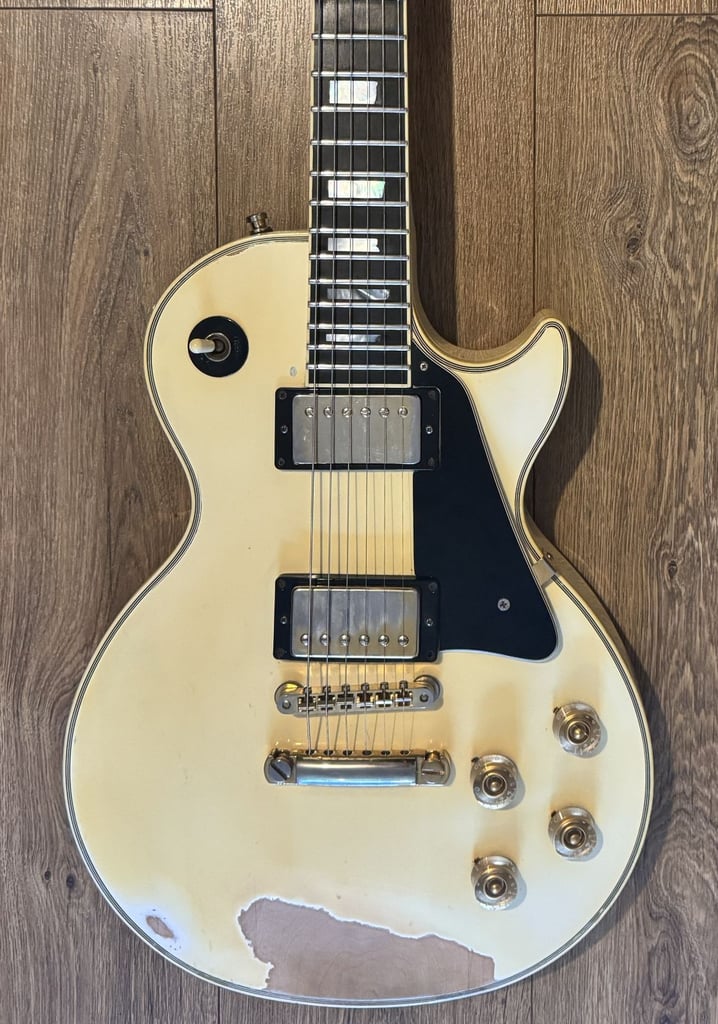 image for 1986 Gibson Les Paul Custom Alpine White - Heavily aged