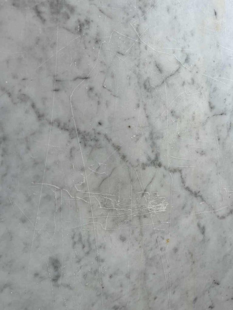 Marble slab - white - 1218mm x 458mm x 20mm polished one side