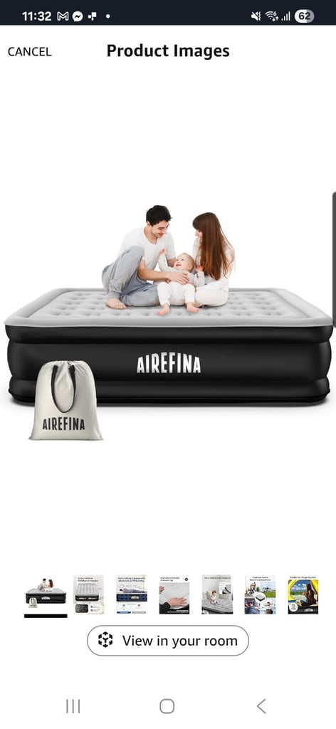 Airefina King Inflatable Air Mattress