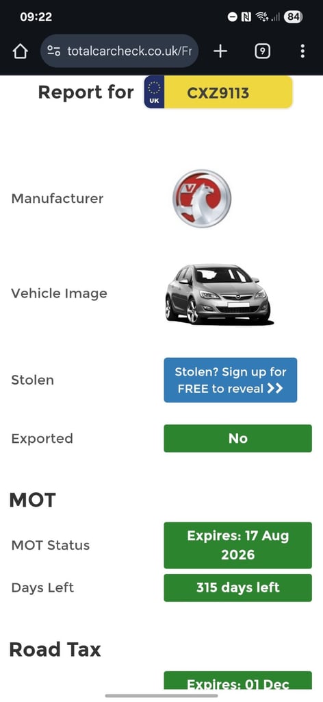 Vauxhall, ASTRA, Hatchback, 2012, Manual, 1686 (cc), 5 doors