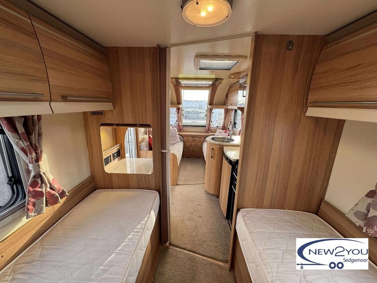 2013 Bailey Unicorn Cadiz 4 Berth Fixed Singles Caravan - STOCK S089