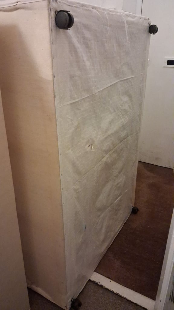 image for free for pickup -- double bed, divan style, with headboard and hardware