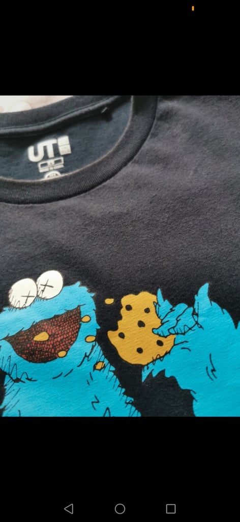 Cp jumper and kaws cookie monster tshirt