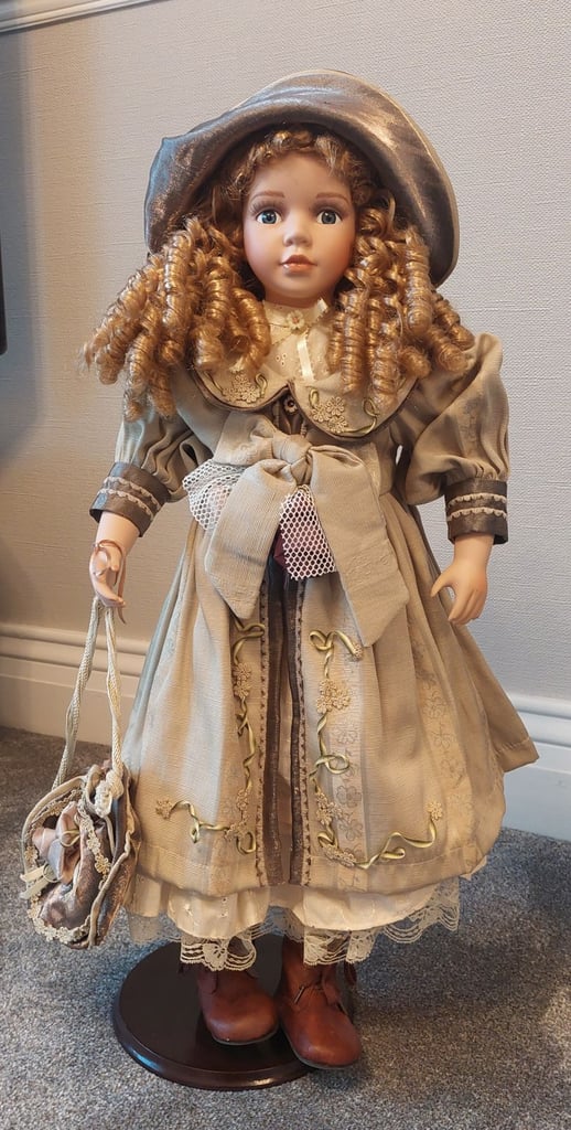 Victorian Porcelain Standing Doll