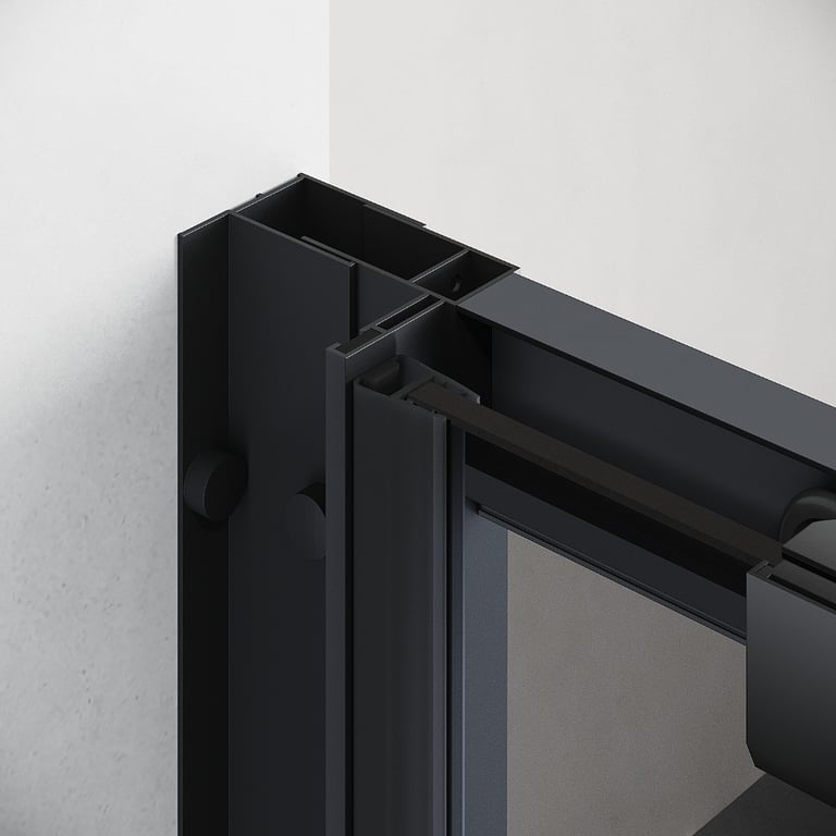 New Black 8mm Sliding Shower Door 1000mm RRP £320 Our Price £200