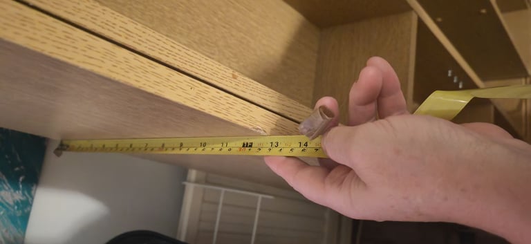 DVD Storage Sliding Shelving Cabinet Wooden Freestanding 