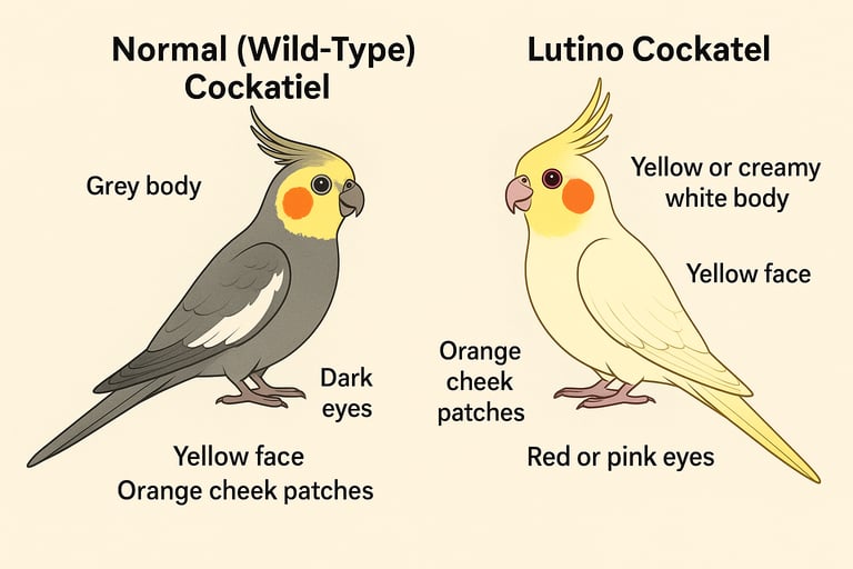 Lutino Cockatiel – Ultra Tame, Hand-Fed, No DNA test, Collection Only