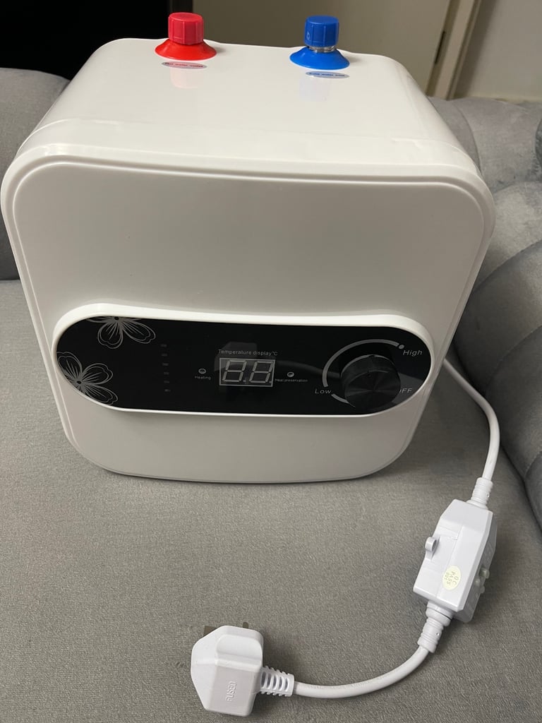 Portable Water Heater,1.5KW Electric Water Heater With 10L Water Tank, IP4X Waterproof, Under Sink