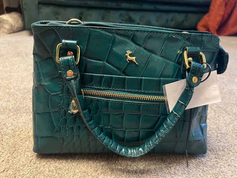 image for Ashwood Leather Croc Medium Multiway Bag