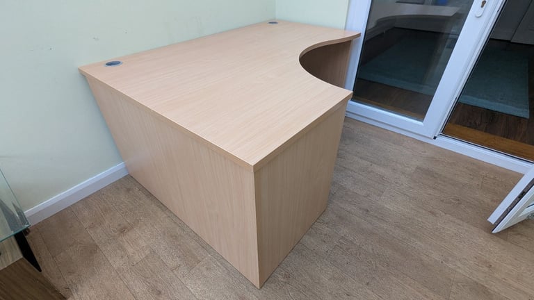 image for IKEA Corner Desk, Large, Beech, V.G.C, collection only.