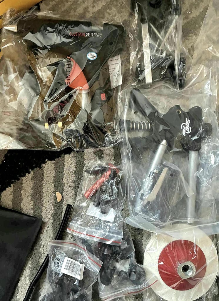 Dent pulling Car Bodywork kit + Polisher + Angle Grinding polishing Wheels. ALL NEW was £130+