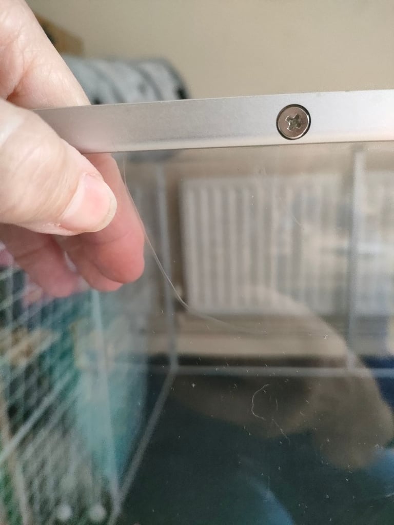 Clear metal framed pet pen 