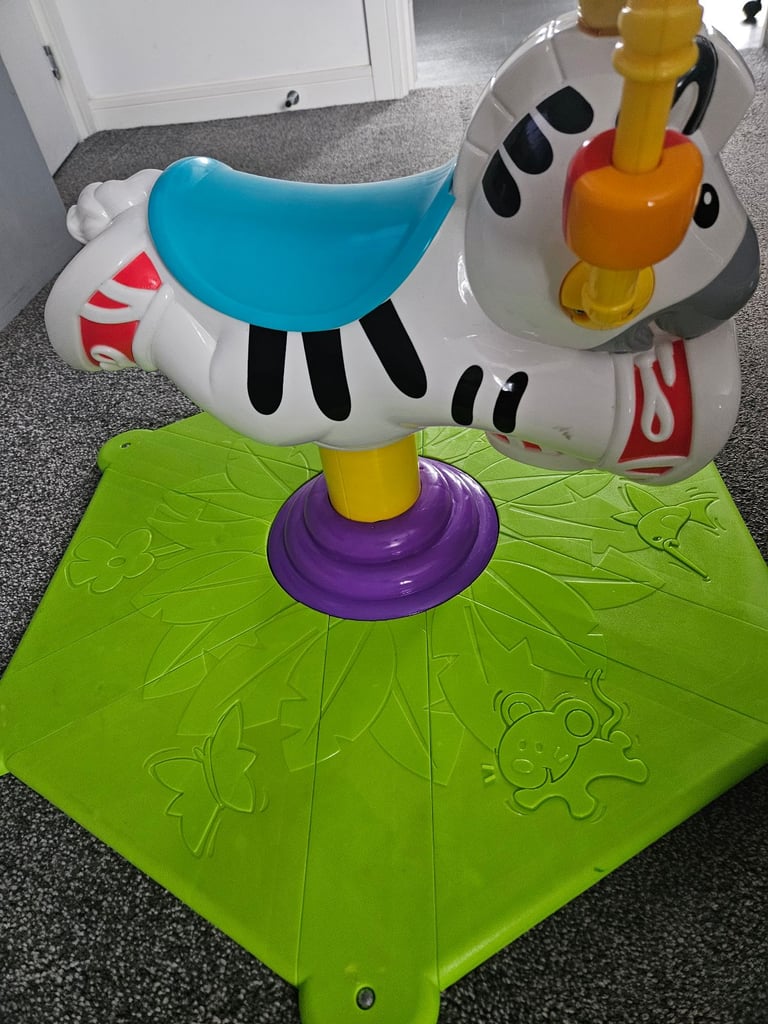 Fisher price spin and bounce zebra