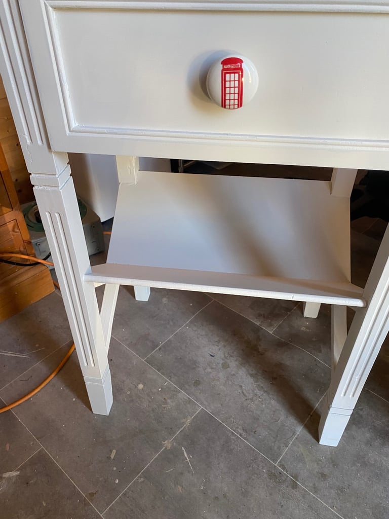 Quirky bedside table Union Jack