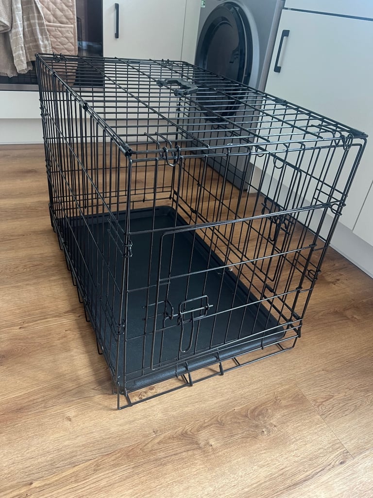 Medium collapsible crate - two doors - cushion included