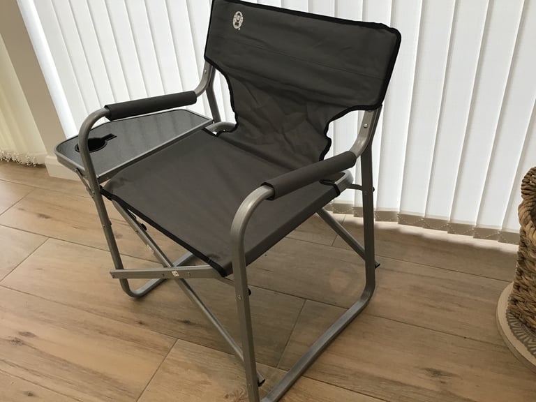 1x COLEMAN FOLDING CHAIR WITH TABLE - NEW UNUSED