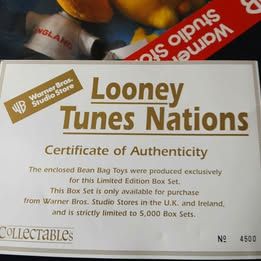 Disney Bean Bags, Limited Edition.  £20. BNIB