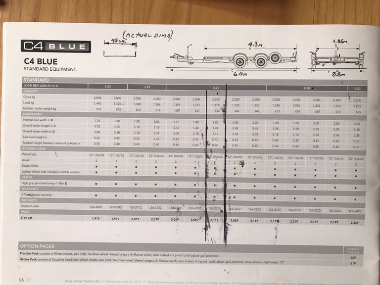Brian James car transporter trailer