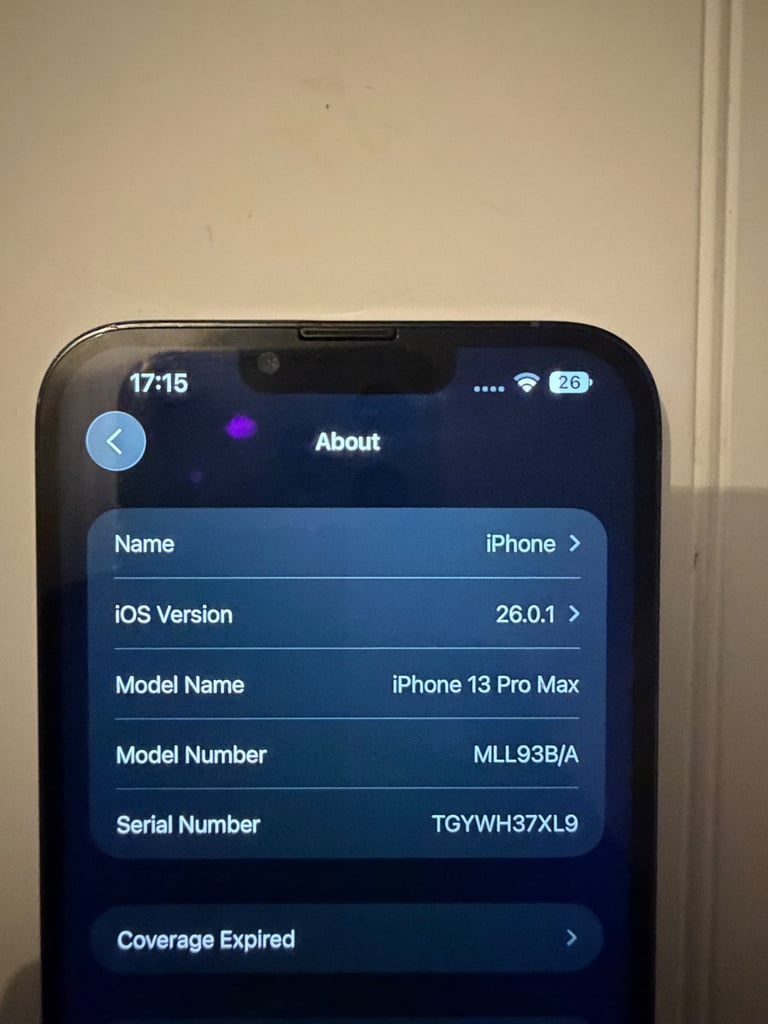 iPhone 13 Pro Max Unlocked Smartphone Sierra Blue, 128GB, 76% Battery Health.