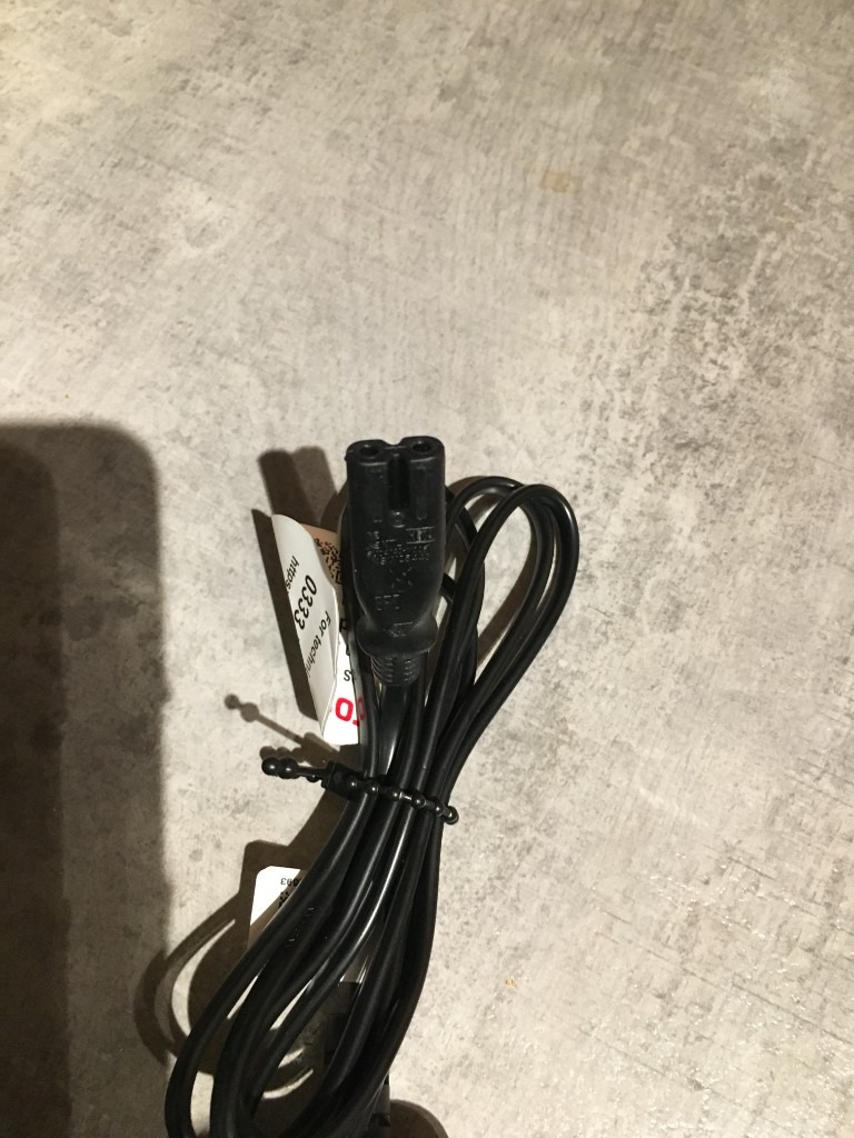 Mains 2 pin power cable for PC, games console, TV, Video or a monitor
