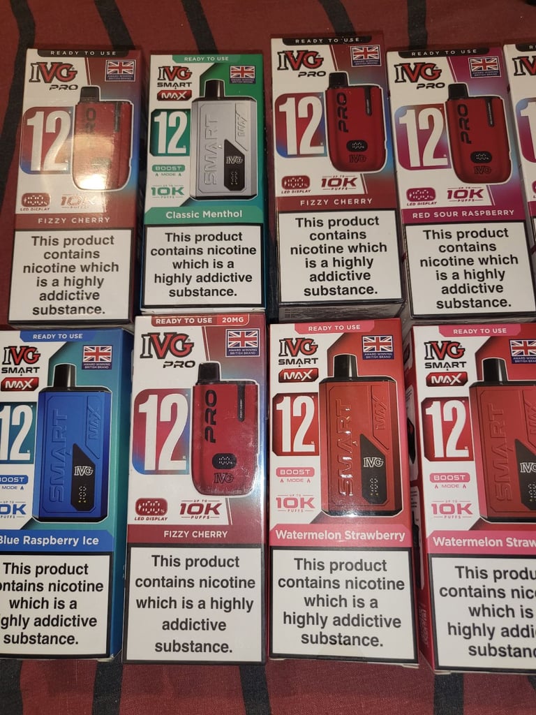 21 vapes £12 each or 3 for £36 