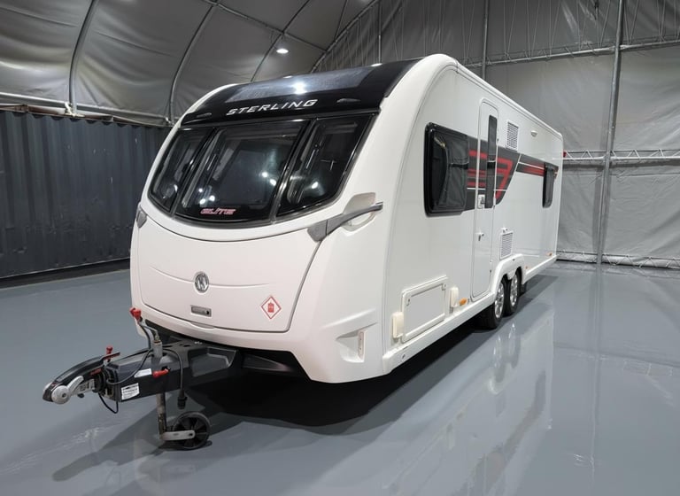Sterling Elite 650 4 Berth Twin Axle Caravan With Fixed Bed Layout 