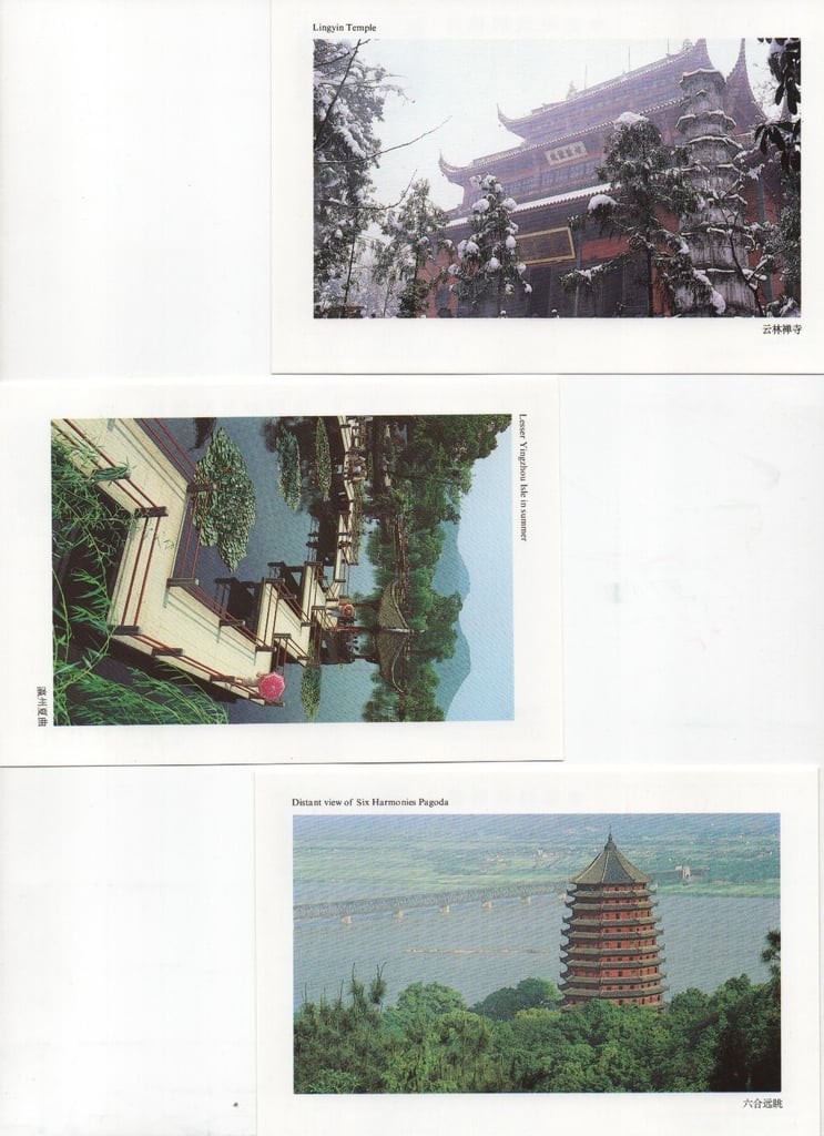 34 Chinese postcard packs
