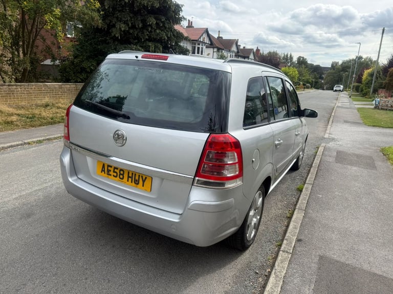 VAUXHALL ZAFIRA 1.6 Exclusive MPV 5 Drs 7-Seater with 12 Months MOT Full-Ser Hist& Low 91K Miles