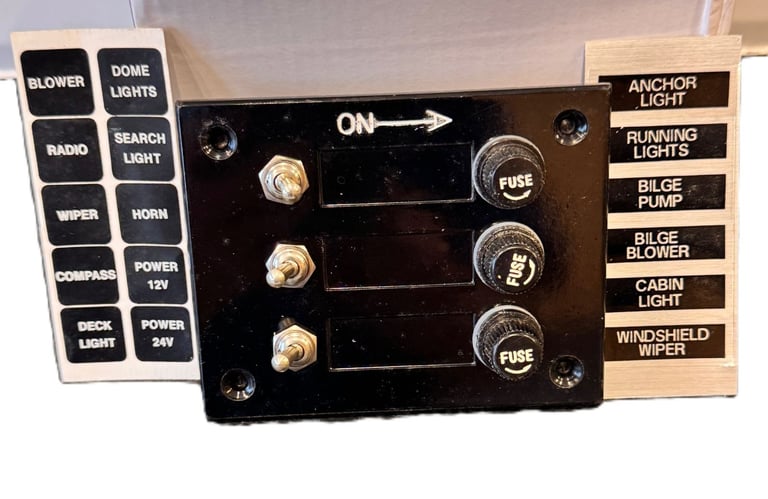 control switch panel boat / camper
