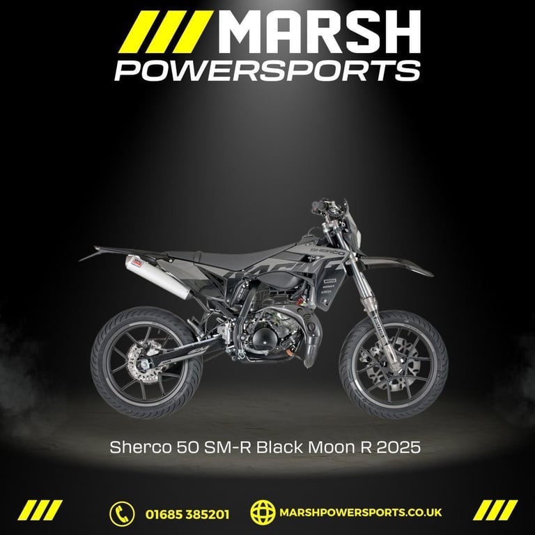 50 SM-R FACTORY 2025 Black Moon Edition - Sherco Main Dealer - Reserve NOW!
