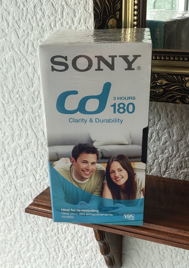 image for Sony 180 CD VHS Video Tapes - Pack of 4 - New