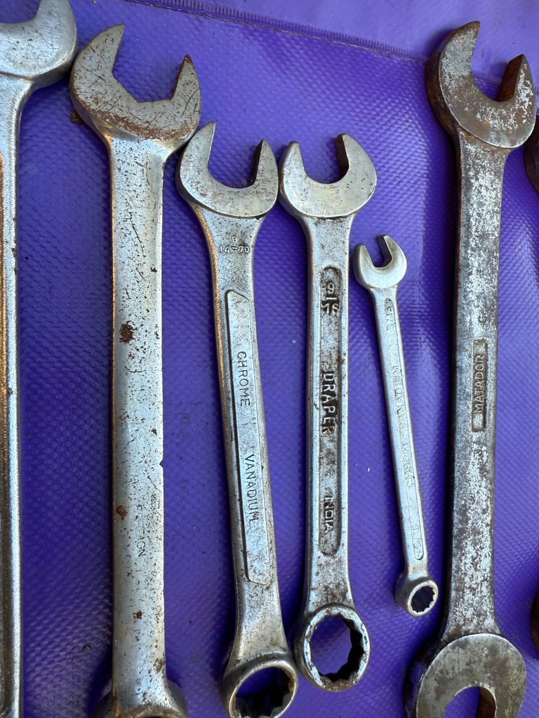 40-Piece Combination Spanners Tools Garage Mechanic's Motor DIY Retro Hand Tools