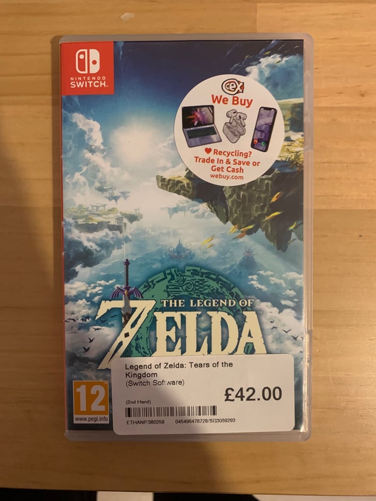 Legend of Zelda – tears of the Kingdom - Nintendo Switch game 